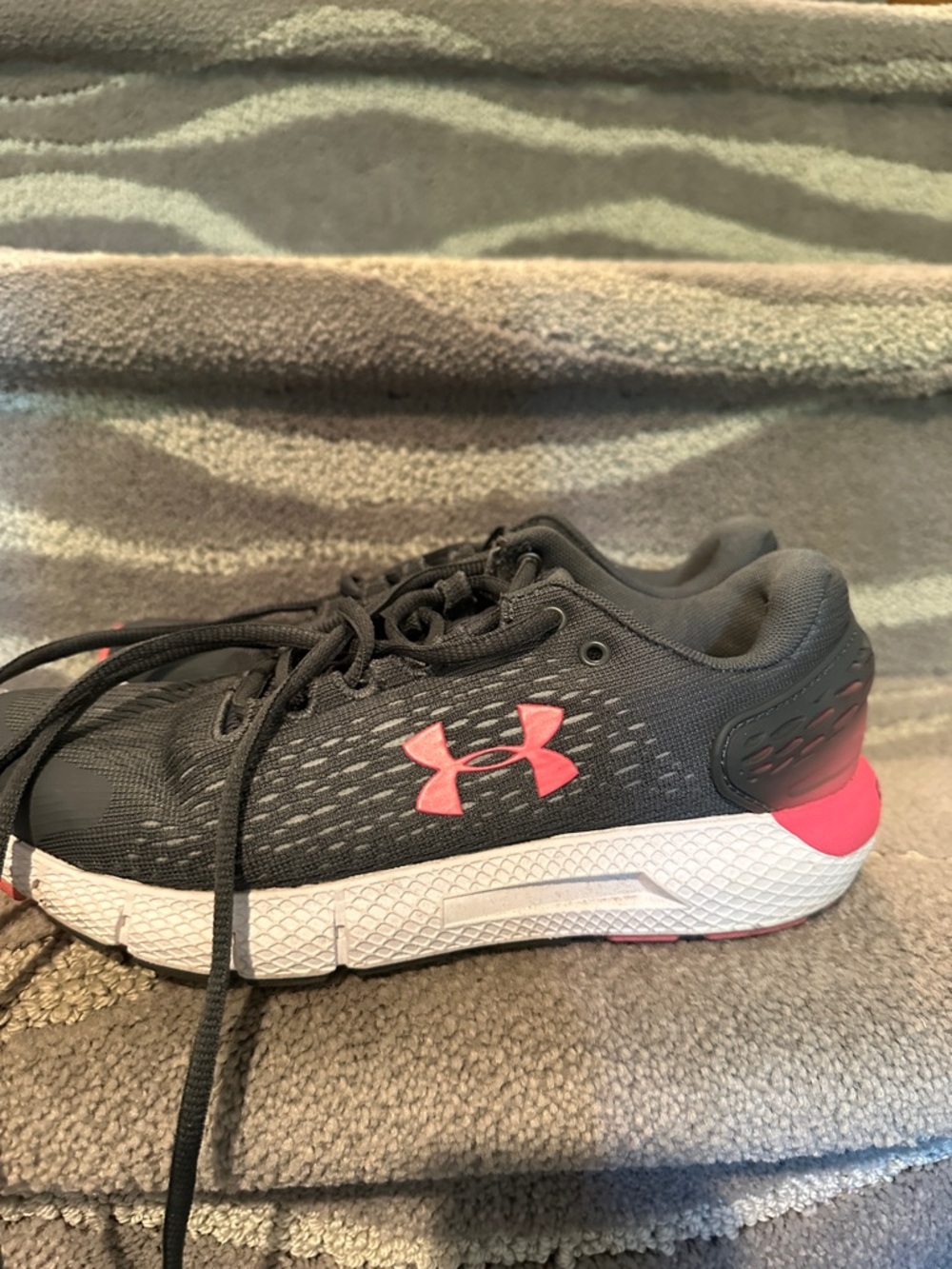 Under Armour Gray and Pink Women's Athletic Sneakers